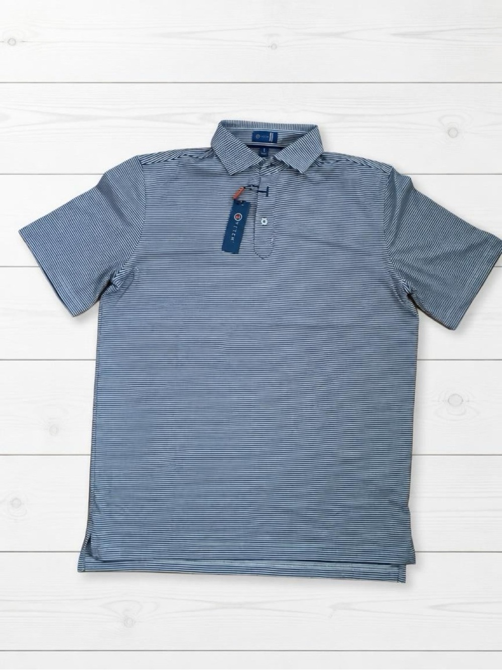 Stitch Polo Navy Medium NWT